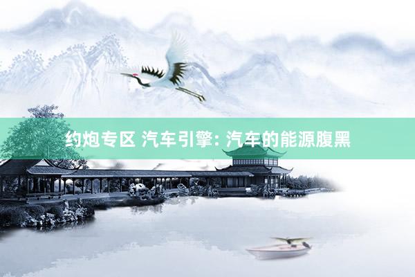 约炮专区 汽车引擎: 汽车的能源腹黑